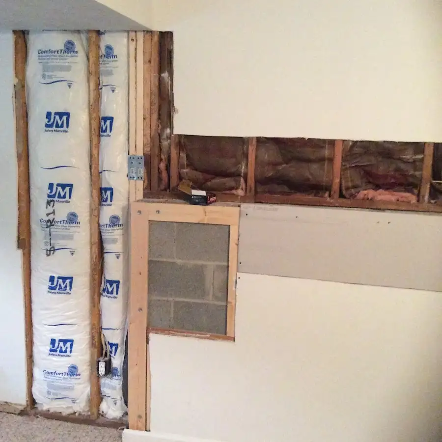 Wall insulation replacement during Contents Cleaning & Restoration in Bloomington